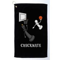Funny Checkmate Chess Basketball Game Board King Pawn Piece Golf Towel