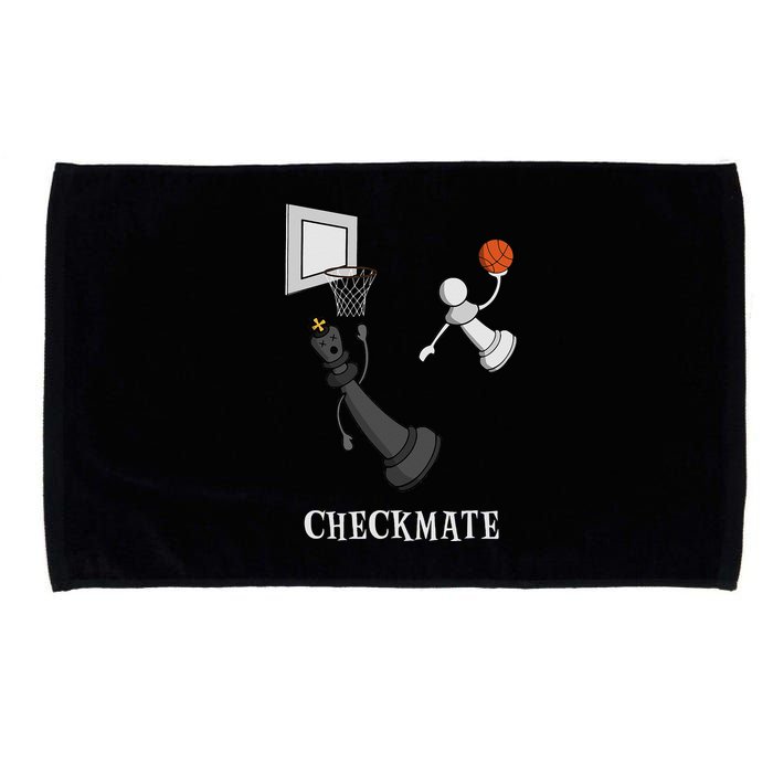 Funny Checkmate Chess Basketball Game Board King Pawn Piece Microfiber Hand Towel