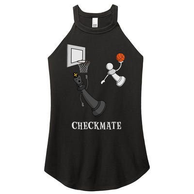 Funny Checkmate Chess Basketball Game Board King Pawn Piece Women's Perfect Tri Rocker Tank