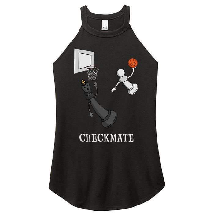 Funny Checkmate Chess Basketball Game Board King Pawn Piece Women's Perfect Tri Rocker Tank