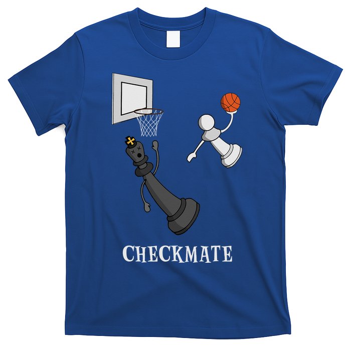 Funny Checkmate Chess Basketball Game Board King Pawn Piece T-Shirt