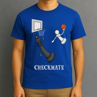Funny Checkmate Chess Basketball Game Board King Pawn Piece T-Shirt