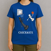 Funny Checkmate Chess Basketball Game Board King Pawn Piece T-Shirt