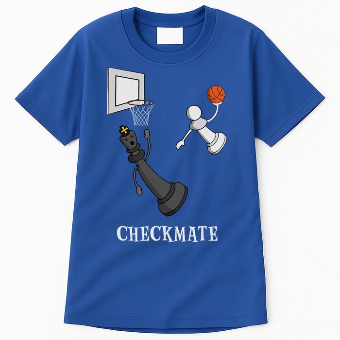 Funny Checkmate Chess Basketball Game Board King Pawn Piece Tall T-Shirt