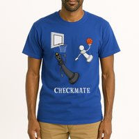 Funny Checkmate Chess Basketball Game Board King Pawn Piece Tall T-Shirt