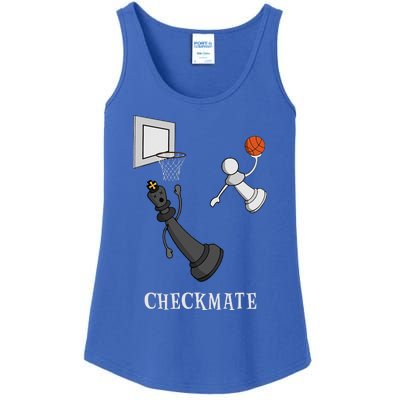 Funny Checkmate Chess Basketball Game Board King Pawn Piece Ladies Essential Tank