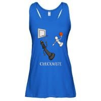 Funny Checkmate Chess Basketball Game Board King Pawn Piece Ladies Essential Flowy Tank