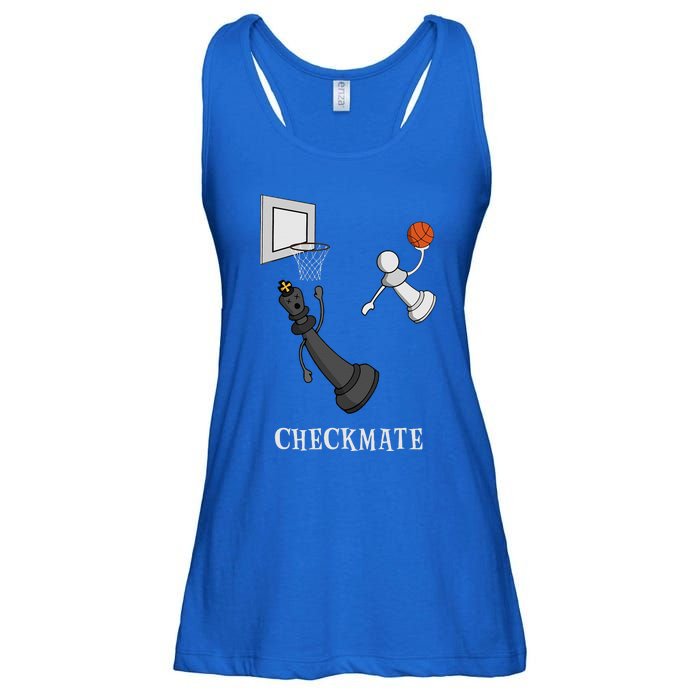 Funny Checkmate Chess Basketball Game Board King Pawn Piece Ladies Essential Flowy Tank