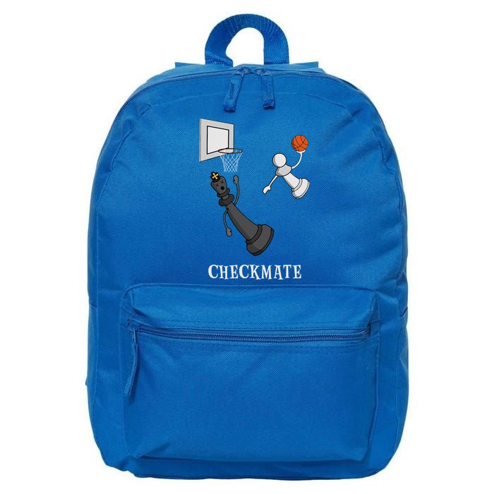 Funny Checkmate Chess Basketball Game Board King Pawn Piece 16 in Basic Backpack