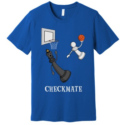 Funny Checkmate Chess Basketball Game Board King Pawn Piece Premium T-Shirt