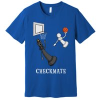 Funny Checkmate Chess Basketball Game Board King Pawn Piece Premium T-Shirt