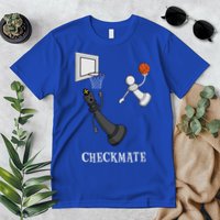 Funny Checkmate Chess Basketball Game Board King Pawn Piece Premium T-Shirt