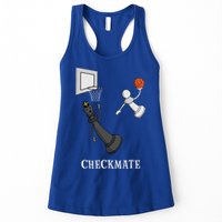 Funny Checkmate Chess Basketball Game Board King Pawn Piece Womens Tank Top