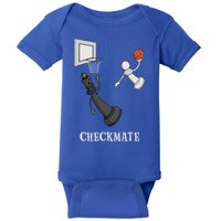 Funny Checkmate Chess Basketball Game Board King Pawn Piece Baby Bodysuit