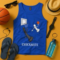 Funny Checkmate Chess Basketball Game Board King Pawn Piece Tank Top