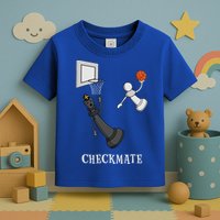 Funny Checkmate Chess Basketball Game Board King Pawn Piece Toddler T-Shirt