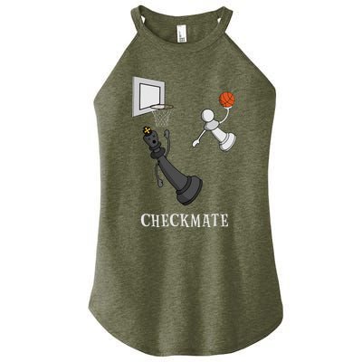 Funny Checkmate Chess Basketball Game Board King Pawn Piece Women's Perfect Tri Rocker Tank