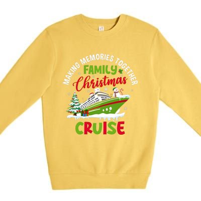 Family Christmas Cruise 2024 Matching Family Premium Crewneck Sweatshirt