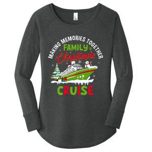 Family Christmas Cruise 2024 Matching Family Women's Perfect Tri Tunic Long Sleeve Shirt