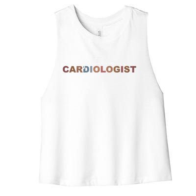 Future Cardiologist Cardiology Medical Assistant Great Gift Women's Racerback Cropped Tank