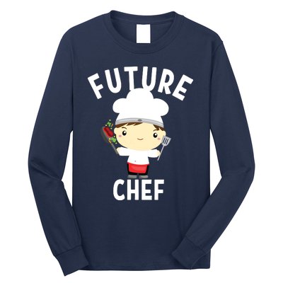 Future Chef Cook Cooking Costume For Adults Long Sleeve Shirt