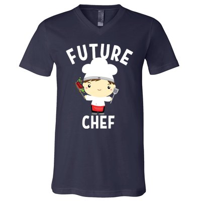 Future Chef Cook Cooking Costume For Adults V-Neck T-Shirt