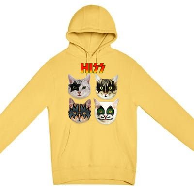 Funny Cat, Cat Lover, Cat Hiss, Cat Owner Premium Pullover Hoodie