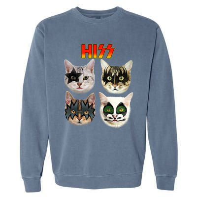 Funny Cat, Cat Lover, Cat Hiss, Cat Owner Garment-Dyed Sweatshirt