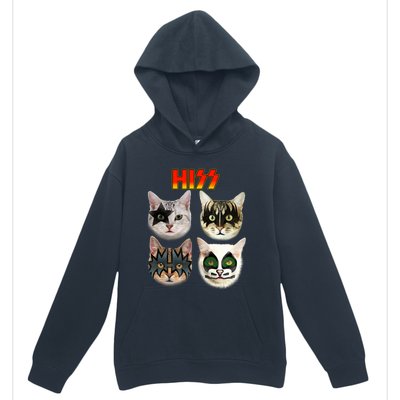 Funny Cat, Cat Lover, Cat Hiss, Cat Owner Urban Pullover Hoodie