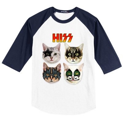 Funny Cat, Cat Lover, Cat Hiss, Cat Owner Baseball Sleeve Shirt