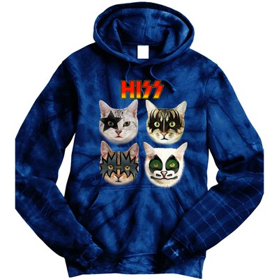 Funny Cat, Cat Lover, Cat Hiss, Cat Owner Tie Dye Hoodie