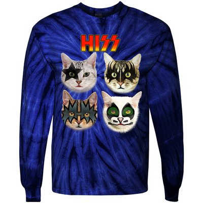 Funny Cat, Cat Lover, Cat Hiss, Cat Owner Tie-Dye Long Sleeve Shirt