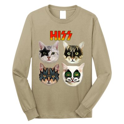 Funny Cat, Cat Lover, Cat Hiss, Cat Owner Long Sleeve Shirt