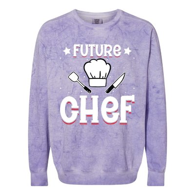 Future Chef Cook Culinary Chef In Progress Cuisine Student Colorblast Crewneck Sweatshirt