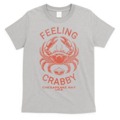 Feeling Crabby Chesapeake Vintage Beach Summer Bay Crab Boat T-Shirt