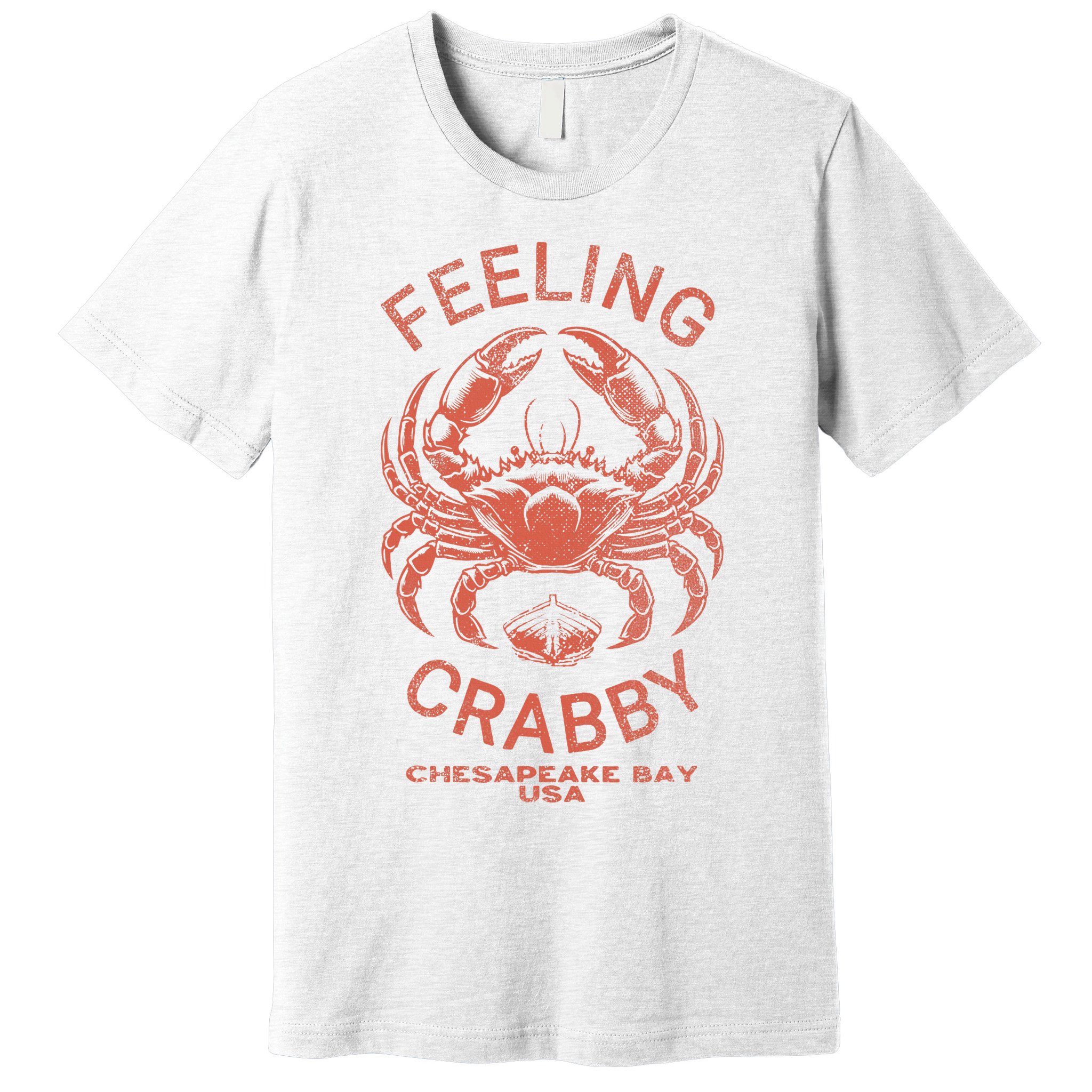 Feeling Crabby Chesapeake Vintage Beach Summer Bay Crab Boat Premium T-Shirt