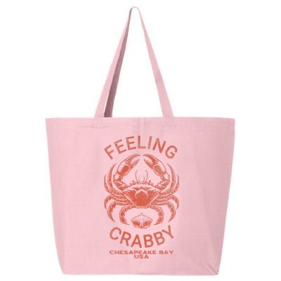 Feeling Crabby Chesapeake Vintage Beach Summer Bay Crab Boat 25L Jumbo Tote
