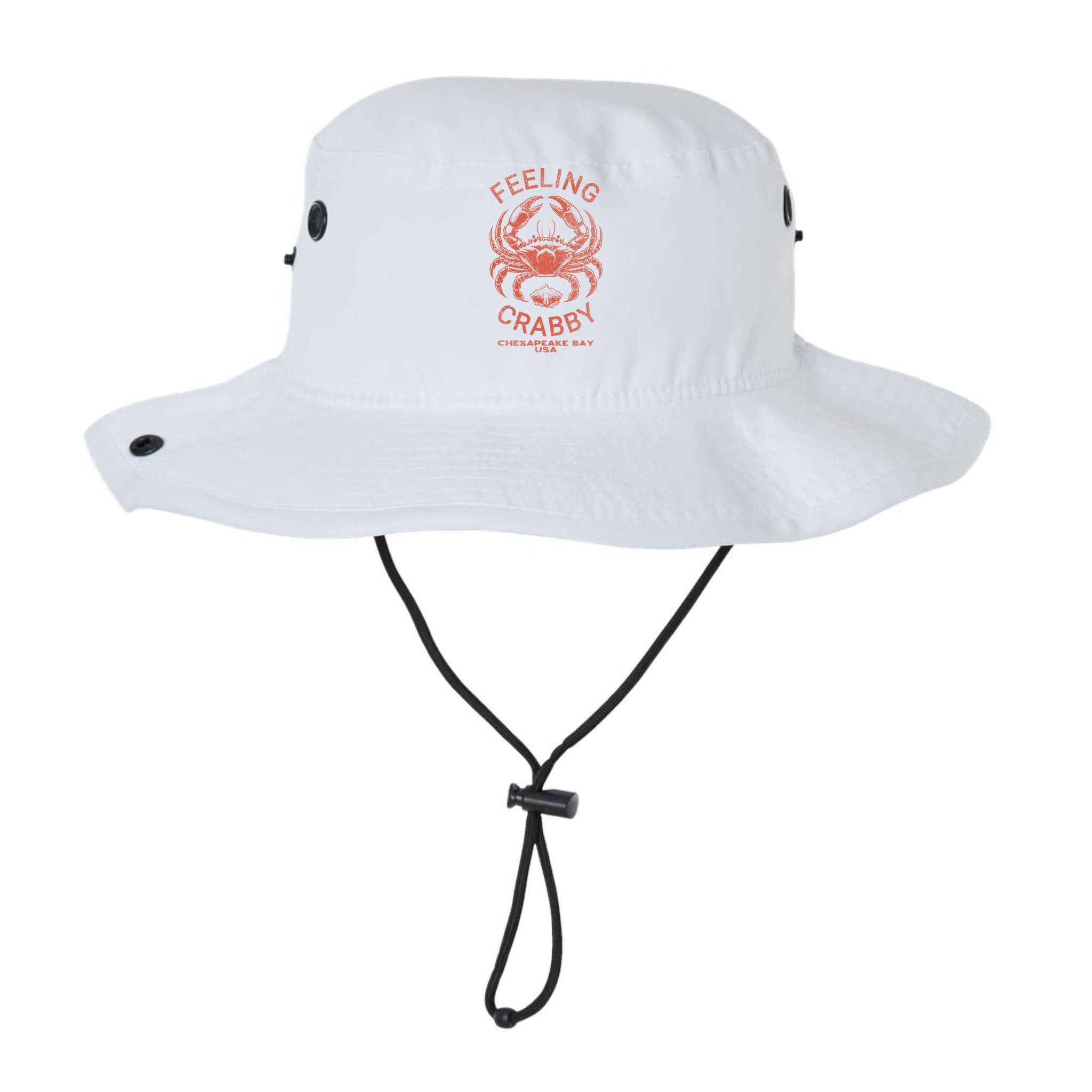 Feeling Crabby Chesapeake Vintage Beach Summer Bay Crab Boat Bucket Hat