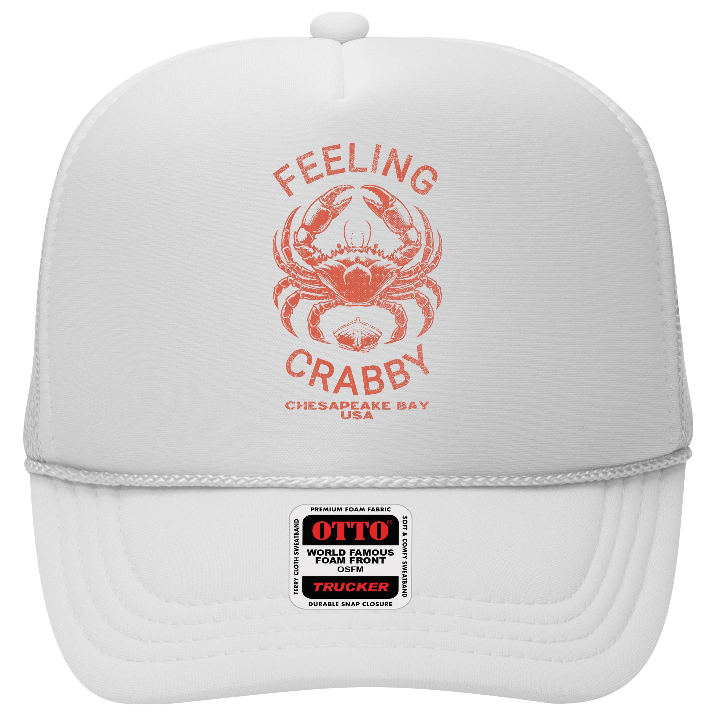 Feeling Crabby Chesapeake Vintage Beach Summer Bay Crab Boat Hat