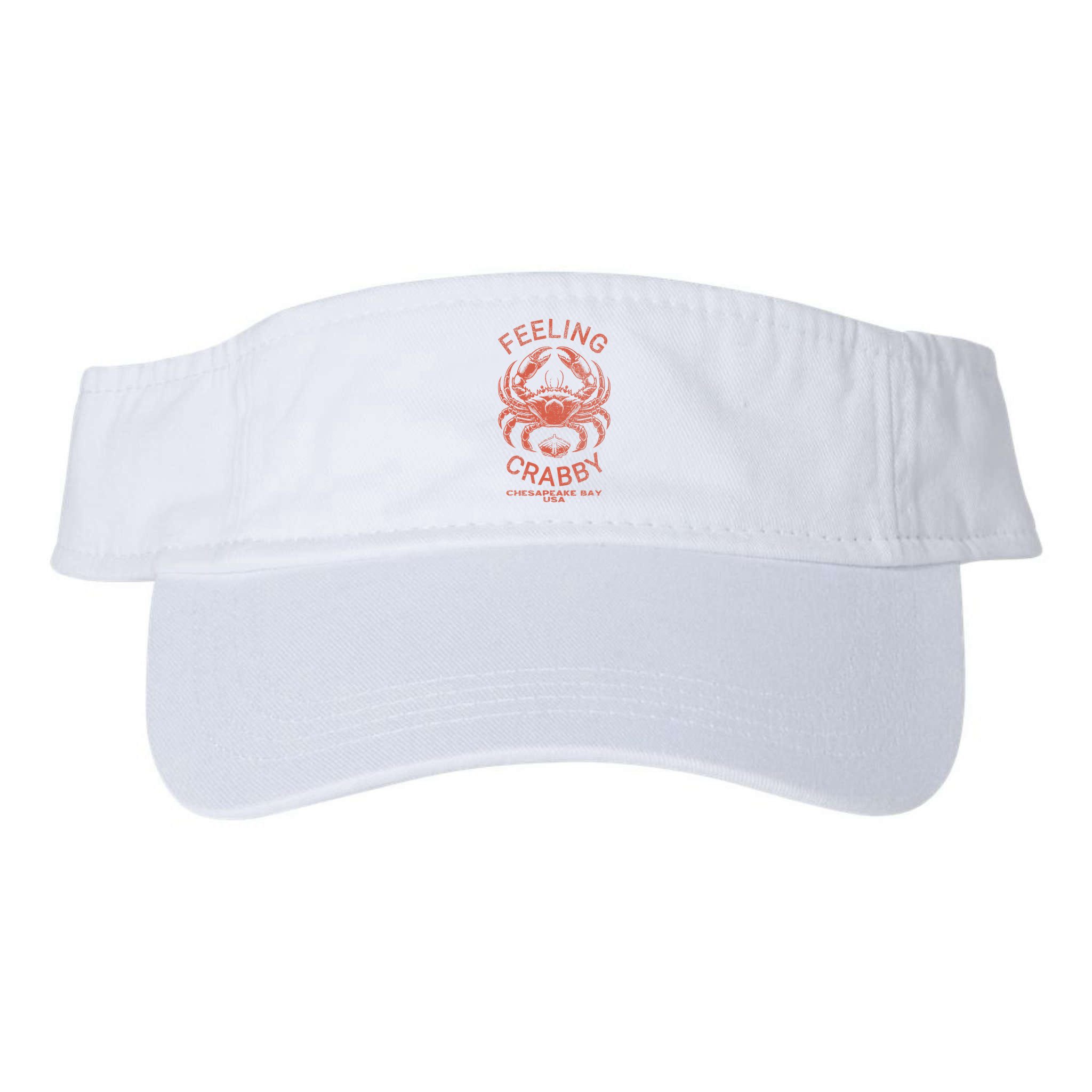 Feeling Crabby Chesapeake Vintage Beach Summer Bay Crab Boat Visor