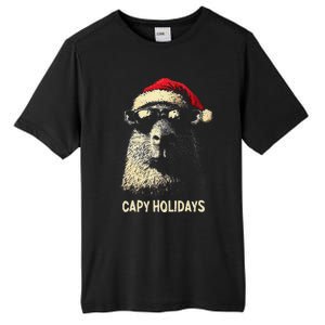 Funny Christmas Capy Holidays Xmas Capybara Gift Tall Fusion ChromaSoft Performance T-Shirt