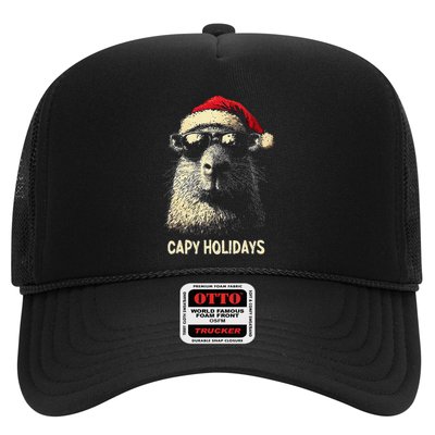 Funny Christmas Capy Holidays Xmas Capybara Gift Trucker Hat