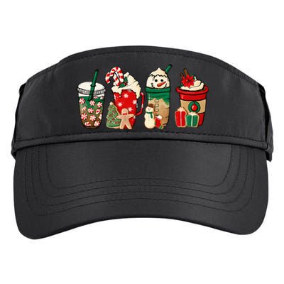 Funny Christmas Coffee Lover Cute Snowman Latte Xmas Holiday Adult Drive Performance Visor