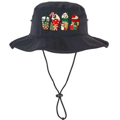 Funny Christmas Coffee Lover Cute Snowman Latte Xmas Holiday Legacy Cool Fit Booney Bucket Hat