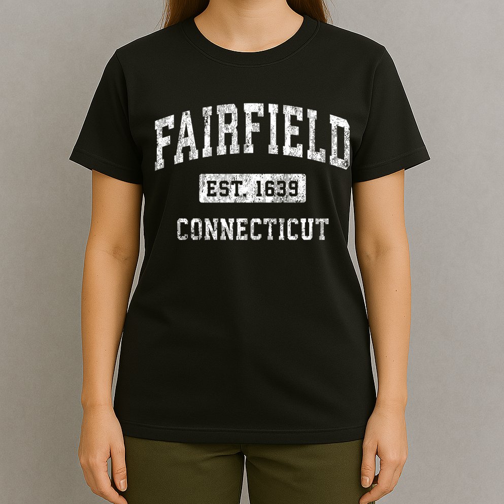 Fairfield Connecticut Ct Vintage Established Sports T-Shirt