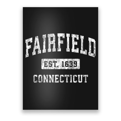 Fairfield Connecticut Ct Vintage Established Sports Poster