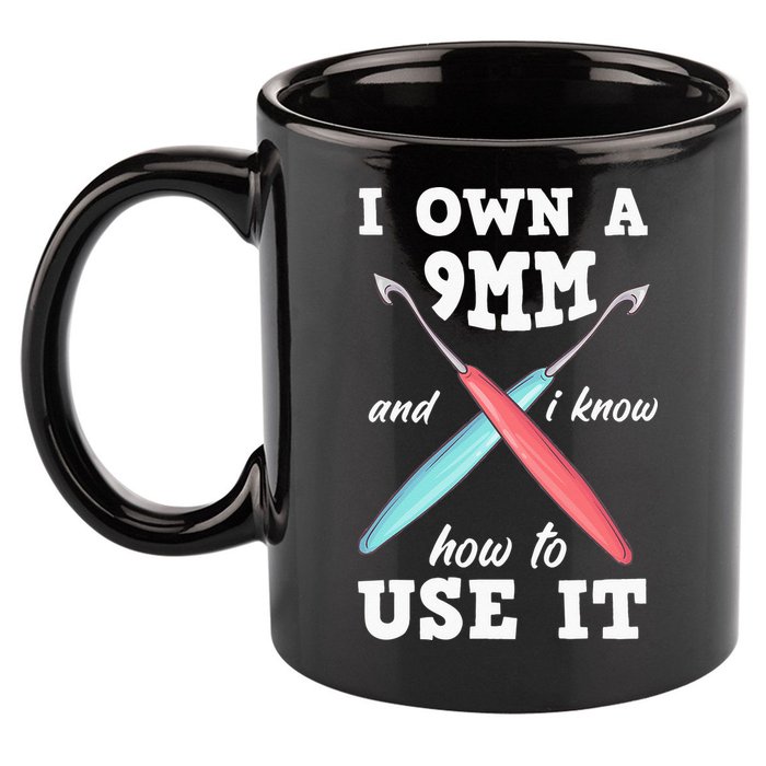 Funny Crocheting Crochet 11oz C Handle Ceramic Mug