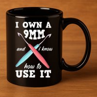 Funny Crocheting Crochet 11oz C Handle Ceramic Mug