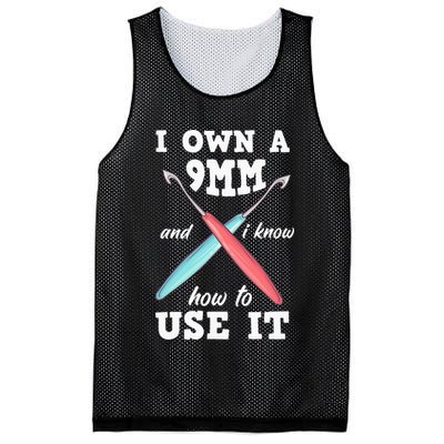 Funny Crocheting Crochet Mesh Reversible Basketball Jersey Tank