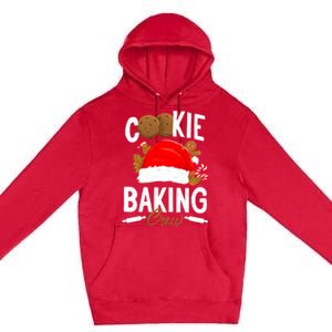 Funny Christmas Cookie Baking Crew Gift Premium Pullover Hoodie